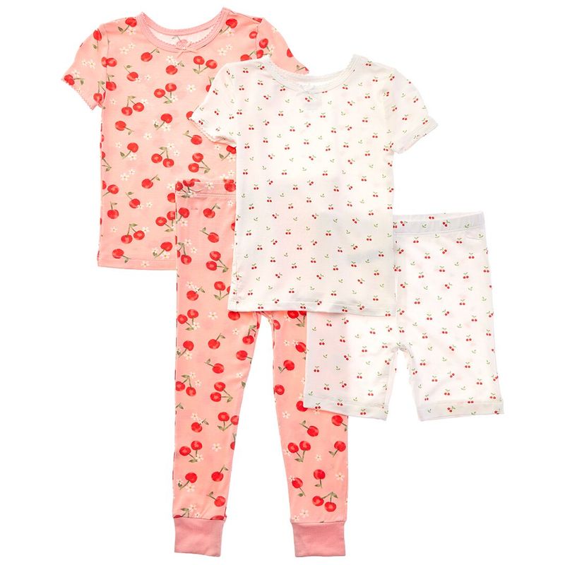 Little Me Girls 4pc Cherry 4pc Pj